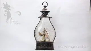Victory Creative Nativity Lighted Water Globe Lantern 14