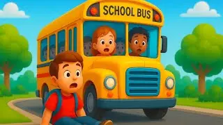 Wheels on the Bus 🚍 | Colorful Bus Song 🎵 | Fun Cartoon Rhymes 🌟 | Baby kids