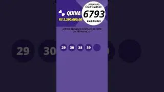 Quina resultado Concurso  6793 06/08/2025