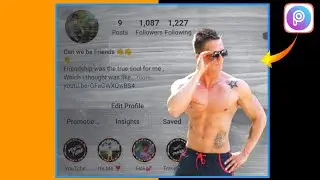 Instagram Profile Wall Photo Editing in Picsart. MADBOYEDITING