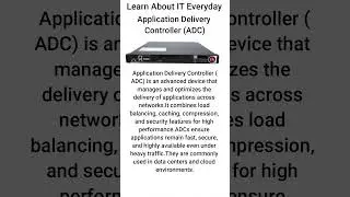 Application Delivery Controller (ADC) Explained for Beginners 🖥️⚡ #shorts