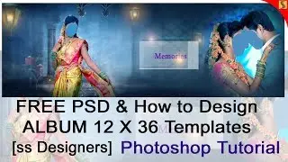 2018#FREE PSD WEDDING reception CANVERA 12x36 TEMPLET[ss free psd]#413
