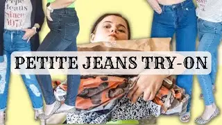Petite TRY-ON jeans haul / Boohoo, Asos, Stradivarius... Affordable denim haul