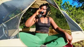 Girl Camping Alone in Forest, Calming Nature ASMR #camping #nature #asmr #outdoors #adventure