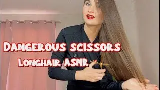 Dangerous Scissors & Metal Hair Comb ASMR ✂️ Sensual Long Hair Sounds Before Bed