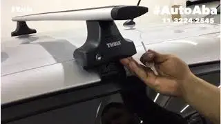 TOYOTA YARIS HATCH e SEDAN Rack Thule modelo WingBar Alumínio - Rei das Capotas 