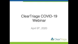 ClearTriage COVID-19 Webinar