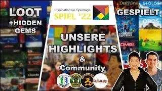 Spiel 22 Loot Highlights & Gespielt - Eindr&uuml;cke & Brettspiel Neuheiten 2022 & Hidden Gems Spiel 2022