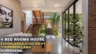 Modern Box Type House Design | 4 Bedrooms | 7.5 Perch | This House Feels Like Living in Nature.