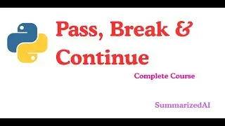 Break, Continue & Pass in Python Explained with Real Examples | Python Loops Made Simple