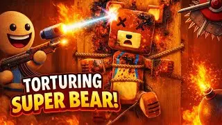 SUPER BEAR ADVENTURE Got DESTROYED in KICK THE BUDDY ! 💀🐻 1