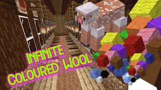 Minecraft:  Automatic Wool Farm 1.17 Infinite Coloured Wool