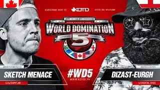 KOTD - Rap Battle - Sketch Menace vs DizastEURGH | #WD5