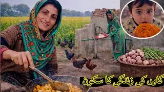 Gaon Ke Kheeton Mein Shaljam| Pakoray or kuch bachpan ke Yaden |Simple Village Life