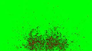 Realistic Dust Spark Particles - 10 Minute Loop (green screen)