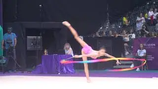 Roza Abitova KAZ Ribbon AA World Challenge Cup Cluj 24 August 2019