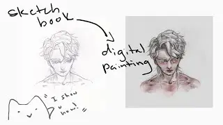 How I turn sketches into digital art (Short tutorial)