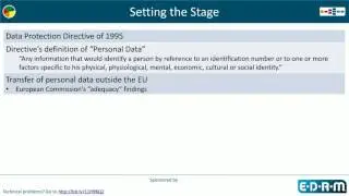Ipro Innovations & The Sedona Conference: Moving Data Across Borders