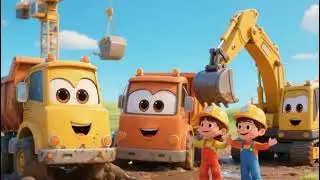 Trucks in Trouble! 🛠️ Muddy Farm Rescue with Kids | Fun 3D Song for Children
