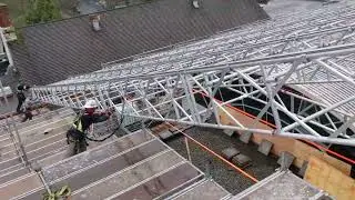 NSP Diamond Beam Roof System - Rollout Installation