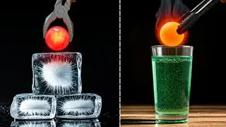 1000&deg;C Glowing Metal Ball vs Ice Blocks