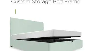 New York Custom Storage Bed Frame - New Fabric Collection | Bedworks