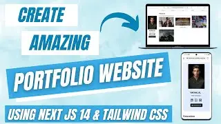 How to make portfolio in next.js 14 using tailwind css | Make animated portfolio on next.js
