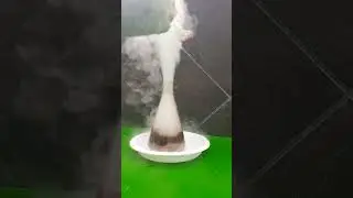 Chemical fog | hydrogen peroxide and potassium permanganate reaction.  #science #stemeducation #fyp