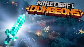 THE DIAMOND SWORD IN CREEPER WOODS!!! - Minecraft Dungeons Hero DLC Episode 1
