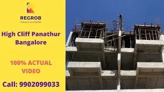 Hiren Wahen High Cliff Panathur Bangalore | ☎️9870312902 | Actual Video | 2/3BHK Flats in Bangalore