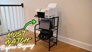 Honest Review of this Printer Cart with Rolling Wheels!