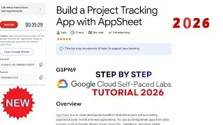 Build a Project Tracking App with AppSheet || 2026 || #GSP969 #qwiklabs #qwiklabsarcade2026