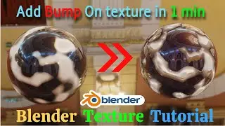 Add Bump over texture | Blender Texture Tutorial | Blender beginner tutorial | #texture #b3d