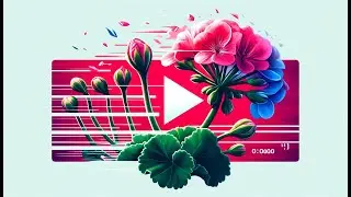 Blooming Beauty: Geranium Time-Lapse Spectacle