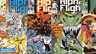 Alpha Flight 57-60 Marvel Comics Canadians in the background