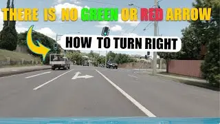 How to Turn at Traffic Lights When There is No Green or Red Arrow - Different Scenarios