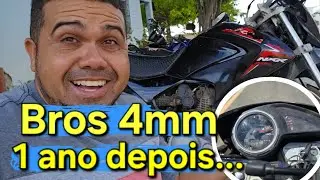 Atual situa&ccedil;&atilde;o da bros150 4mm do baga&ccedil;o depois de 1 ano Testei na pista