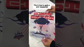 Applying DTF transfers on almost any fabric is really this fast and easy!👽💜