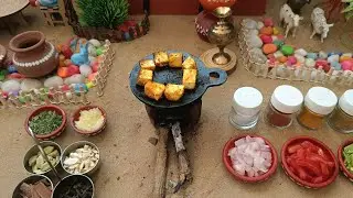 Paneer Tava Masala With Ghee Rice Recipe | Miniature Cooking | Paneer Recipe | Mini Food |