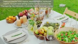 🌿 Embrace Elegance and Sustainability with Ruvanti Cloth Napkins! 🌿
