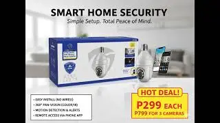 🔐 SMART HOME SECURITY | WiFi BULB CAMERA | Noor City Store 🔐