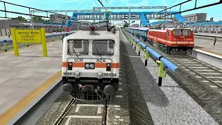 WAP-7 Loco Motive 🚂 Is Very Power Full Electric Engine 💥 Trein Simulator Game 🎮 Real Experience