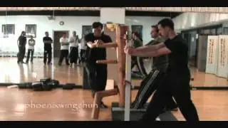 Sifu Samuel Kwok Demonstrating the Wooden Dummy Form