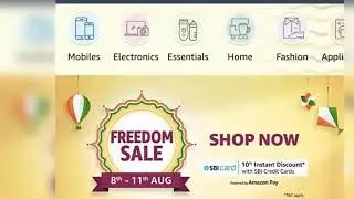 Amazon Freedom sale 8 - 11 August 2020