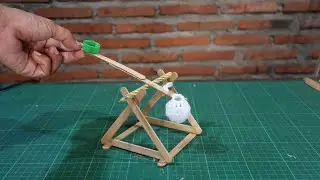 Diy easy popsicle stick trebuchet | catapult