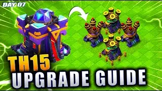 TH15 upgrade guide Day 7 Upgrade Air Defences  in clash of clans #coc #clashofclans