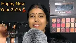 ASMR Doing your New Year party🎄💃🎊 make-up💄 (personal attention) 💄