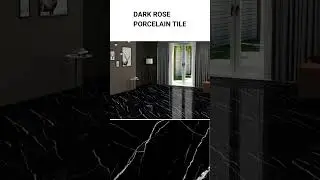 Sleek & Stylish: Black Porcelain Tiles by TIEIC for Modern Interiors #tiles #blackmarble #interior