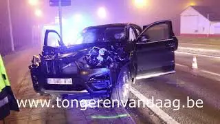 Auto over kop bij ongeval op Hasseltsesteenweg, vrouw en twee kinderen gewond