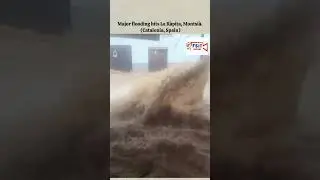 Major flooding hits La R&agrave;pita, Montsi&agrave;. (Catalonia, Spain)